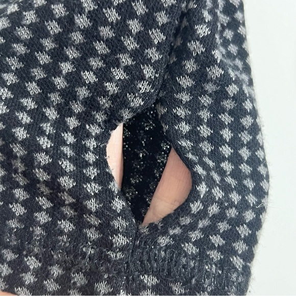 Eddie Bauer Black Gray Check Half Zip Long Sleeve Athleisure Pullover Size M - Picture 8 of 11